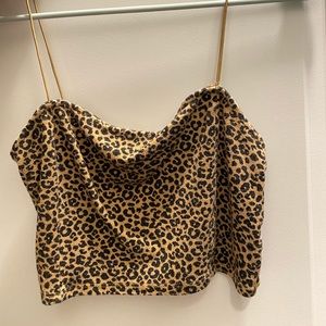 Leopard print tank top